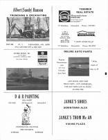 Albert Sandy Hanson, Tessmer Real Estate, Juettner Motors, Deluxe Auto Parts, D & R Painting, Janke's Shoes, Douglas County 1981